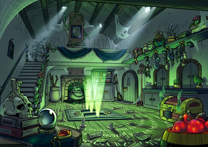 Inside the Witches Cottage